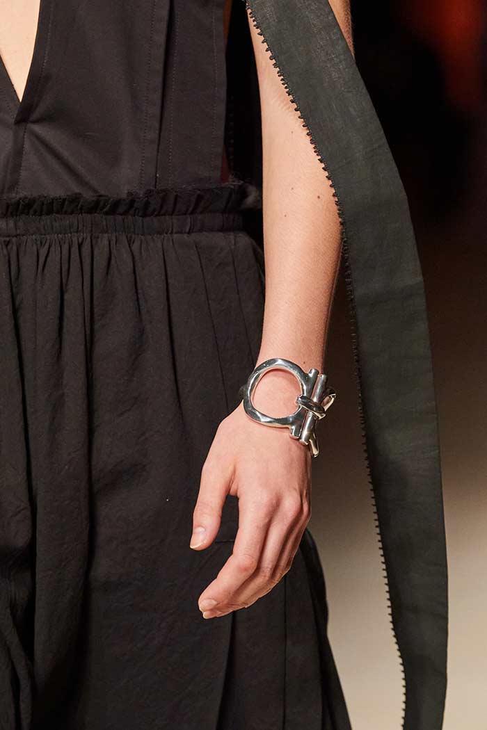 Salvatore+-Ferragamo-Spring-2022-jewelry-cuff