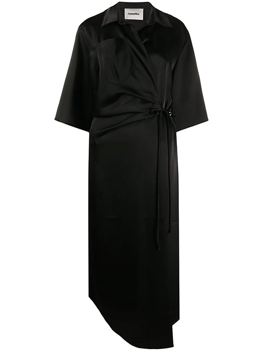 Satin-Wrap-dress---Nanushka