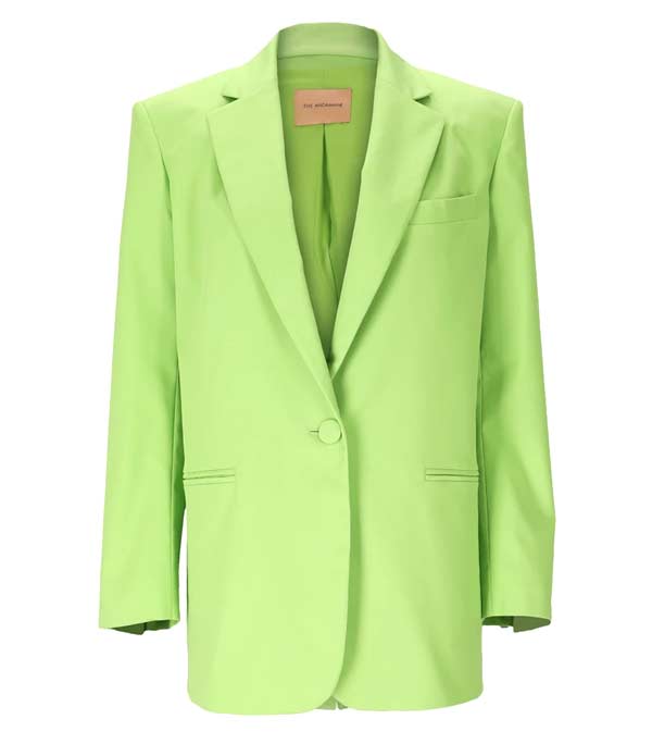 Single Button Oversized Blazer in Cotton – The Andamane