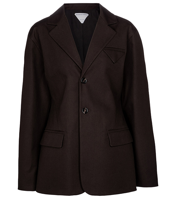 Single-breasted cotton jacket, Bottega Veneta