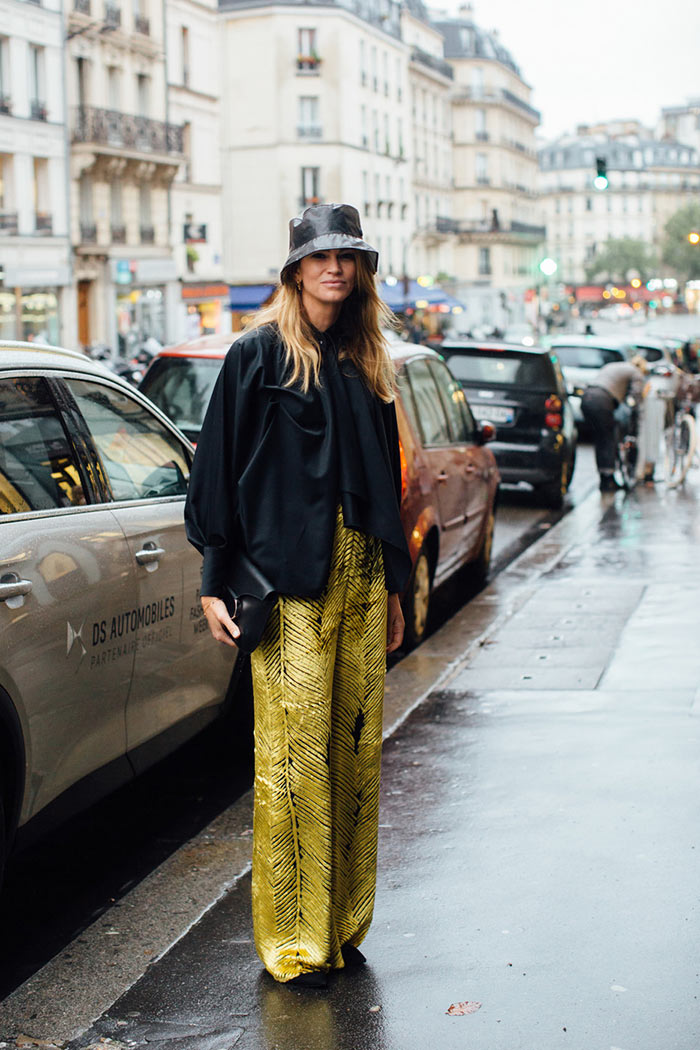 bucket hat at Paris Fashion Week