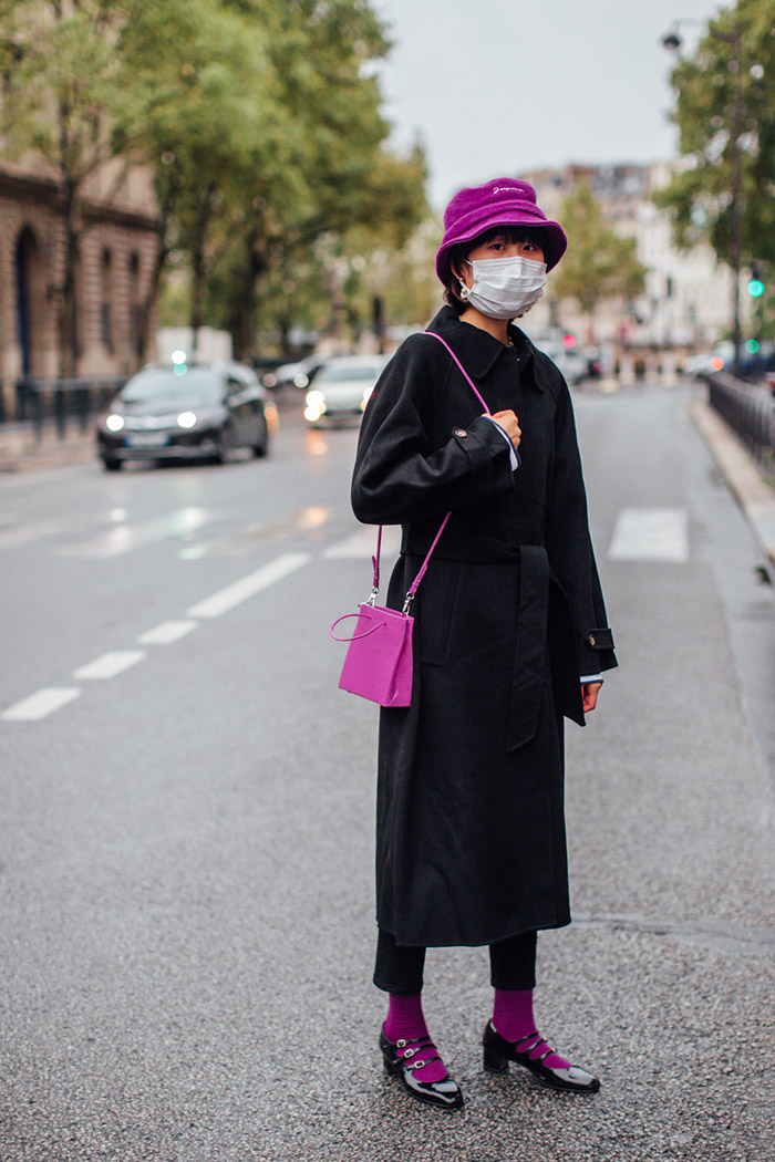 bucket hat at Paris Fashion Week