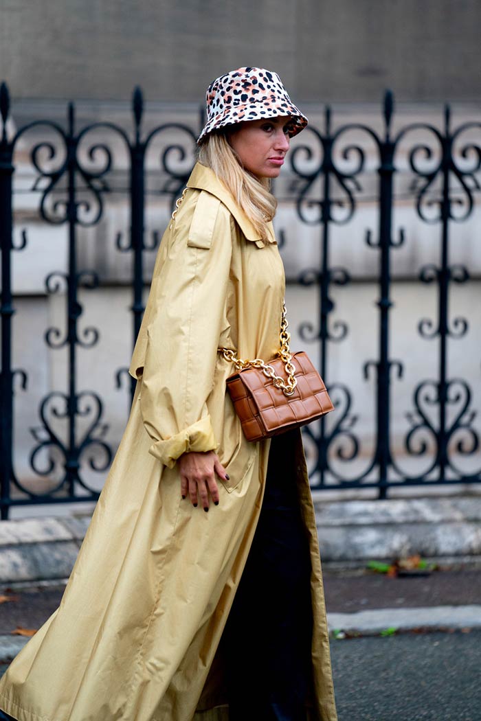 bucket hat at Paris Fashion Week