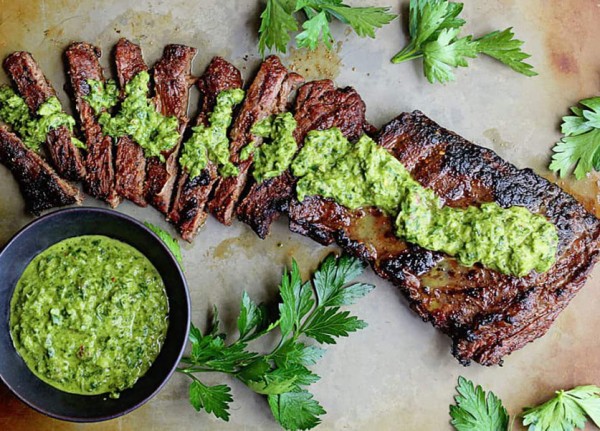 Beef Steak With Argentinian Chimichurri Sauce