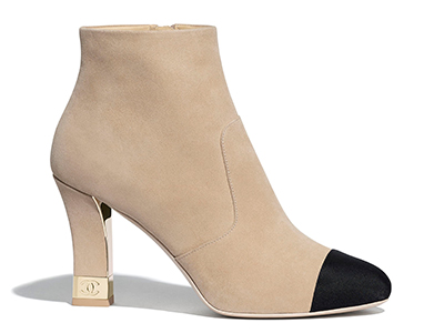 Suede-and-grosgrain-ankle-boots,-Chanel