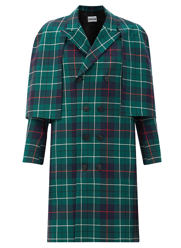 The Edwin tartan print coat, Duncan