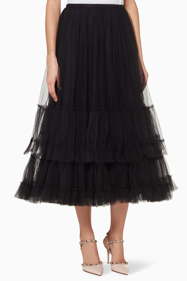 Valentino-flounce-tulle-midi-skirt