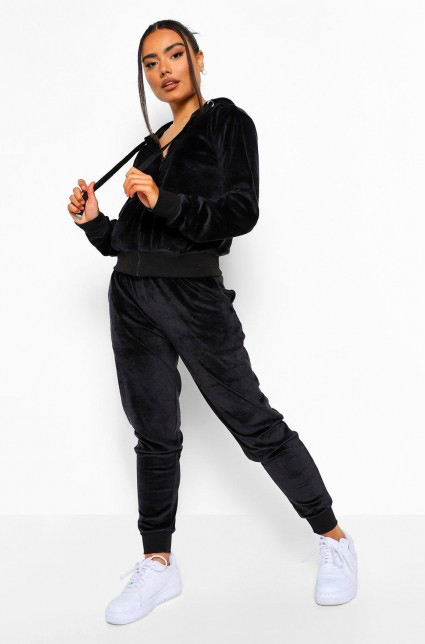 Velour-Hoodie-and-Jogger-Lounge-Set---Boohoo