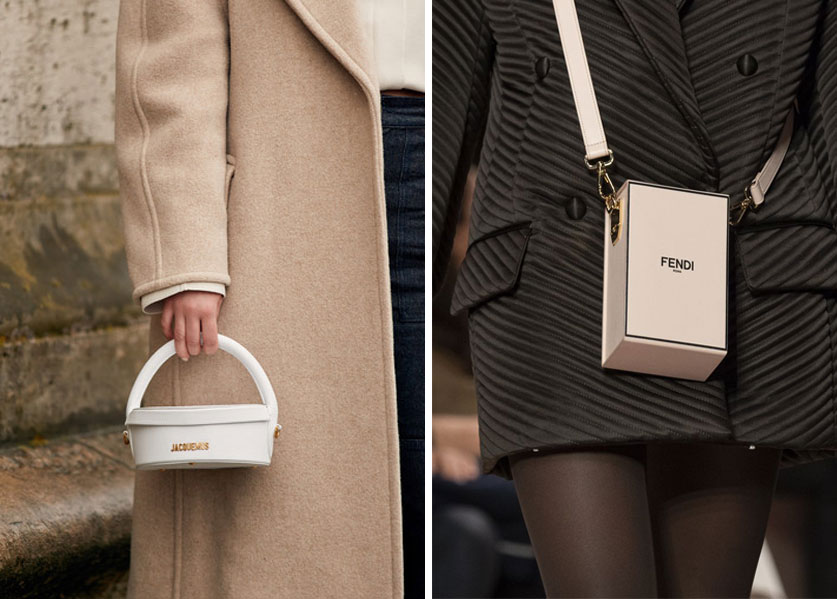 Bags take geometric shapes in PFW 2020