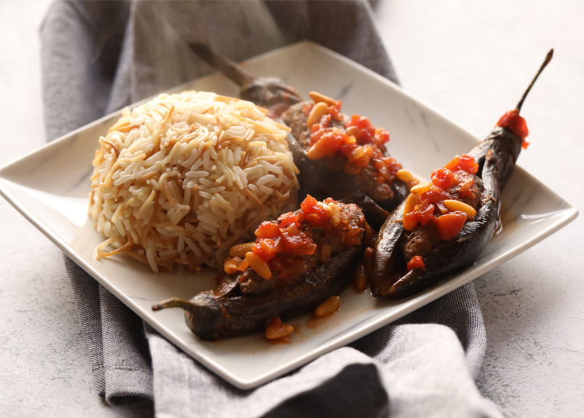 Lebanese Eggplant Stuffing (Sheikh Al Mahshi)