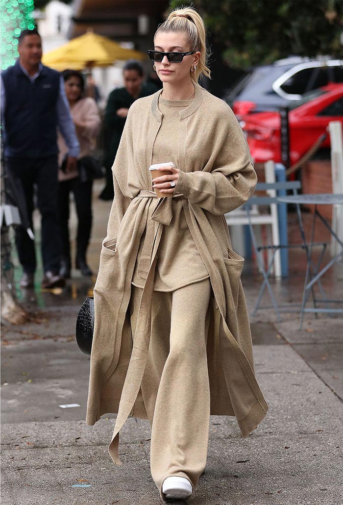 hailey-bieber-wearing-a-neutral-toned-lounge-outfit