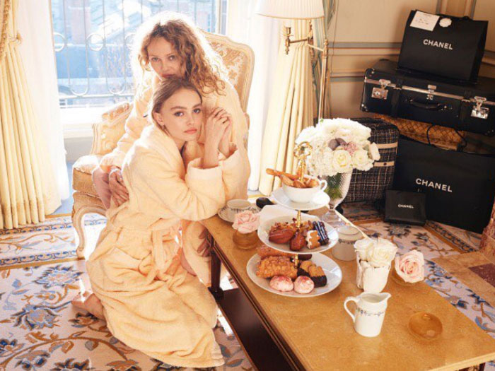 Lily Rose and Vanessa Paradis: a Mother Daughter Photoshoot