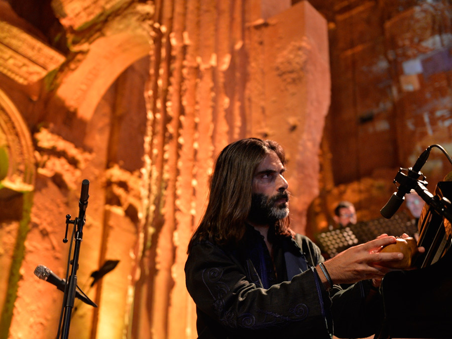 Khaled Mouzannar in the Temple of Bacchus