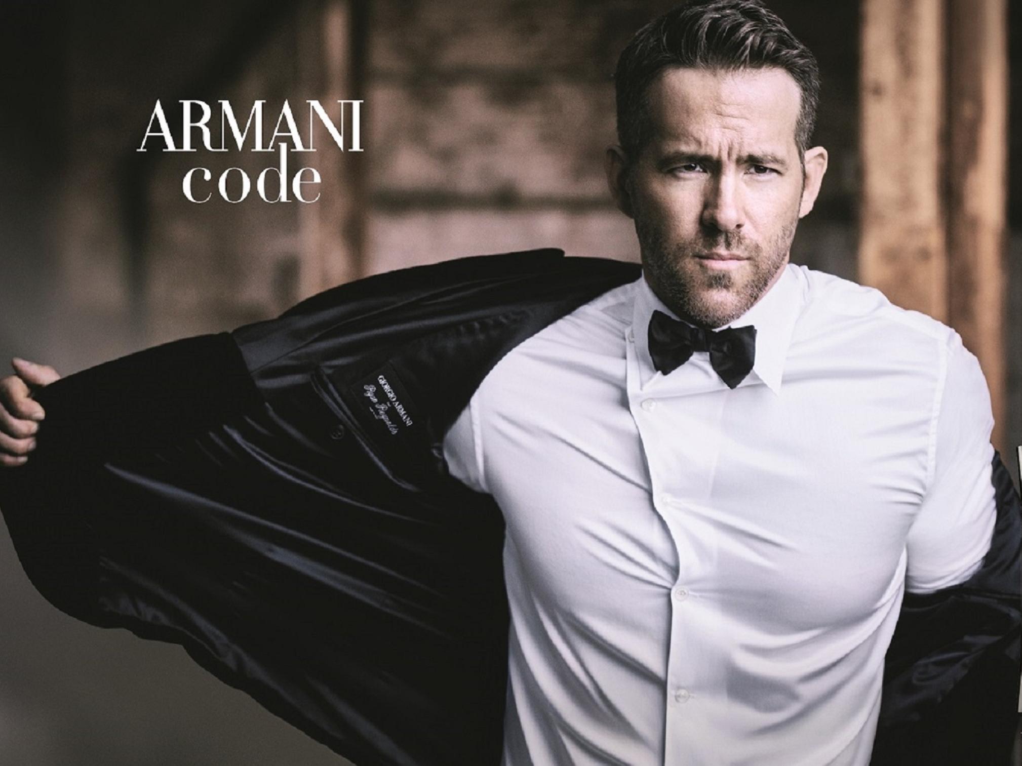RYAN REYNOLDS, THE NEW FACE OF ARMANI CODE FRAGRANCE