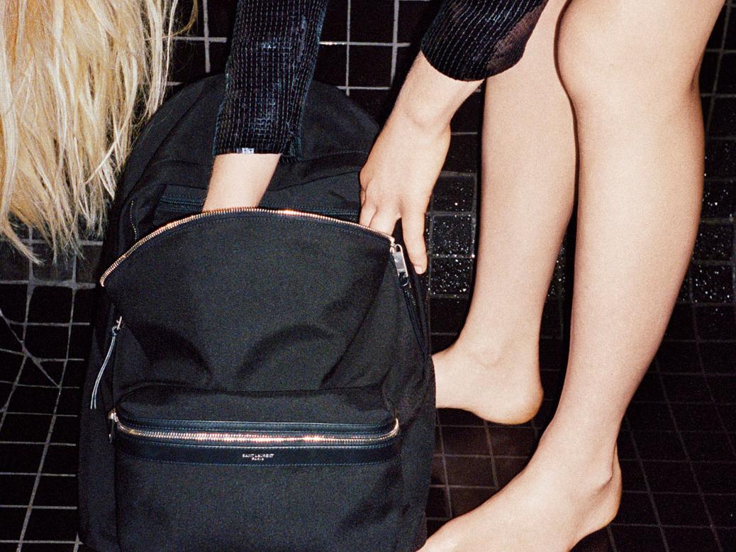 Here is the first backpack by Saint Laurent x Google