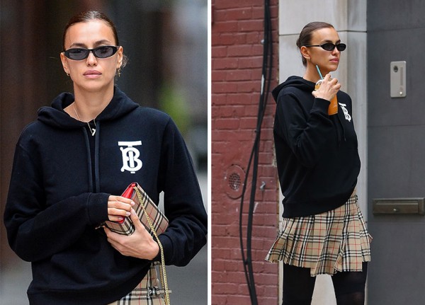 Only Irina Shayk Can Make School Uniform Look This Chic