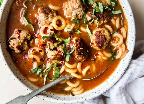 Italian Meatballs Soup