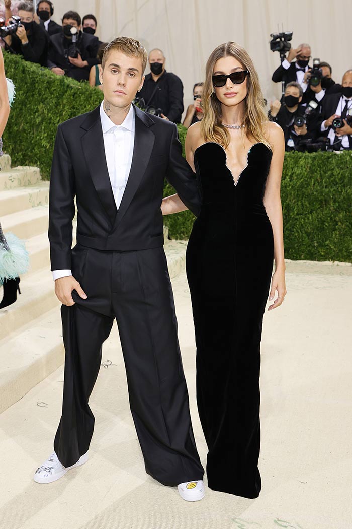 Hailey Bieber And Justin Bieber - Met Gala - Saint Laurent