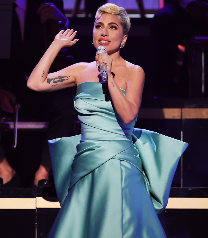 Lady Gaga Grammy AWARDS Wearing Elie Saab's Dress 