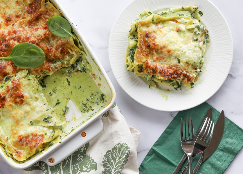 Spinach Curry Lasagna