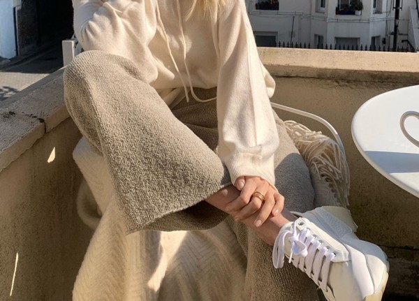 Nude-tone loungewear that can turn into outwear in seconds Nude-tone loungewear that can turn into outwear in seconds
