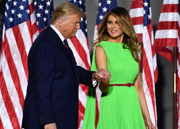 Melania Trump’s lime green dress triggers memes