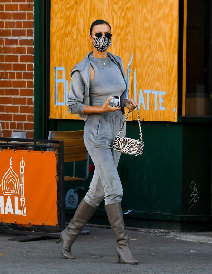 model-irina-shayk-SKIMS-in-grey