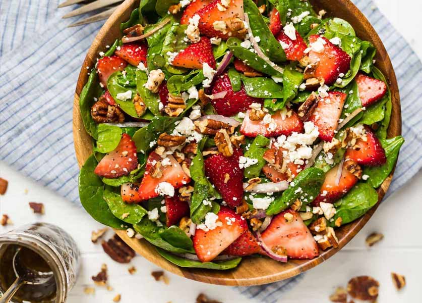 Strawberry Spinach Salad