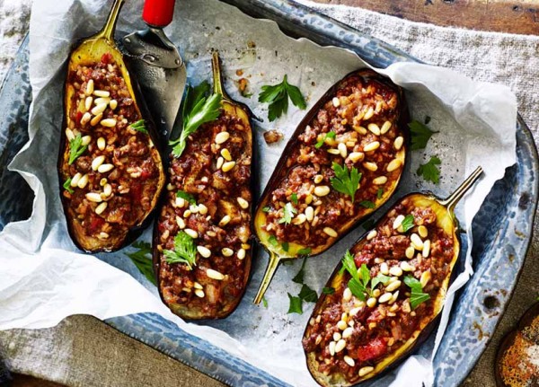 Lebanese Stuffed Aubergine