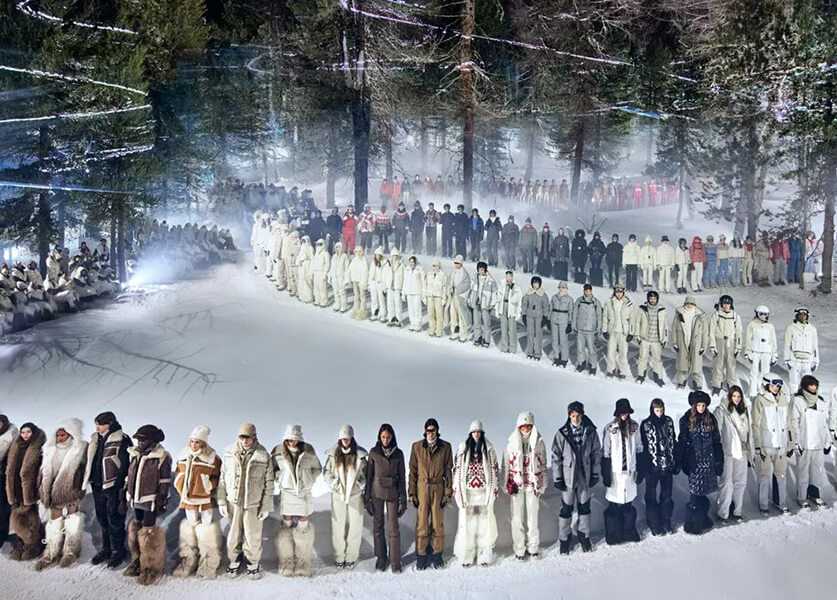 Moncler Grenoble's Alpine Spectacle in Saint-Moritz