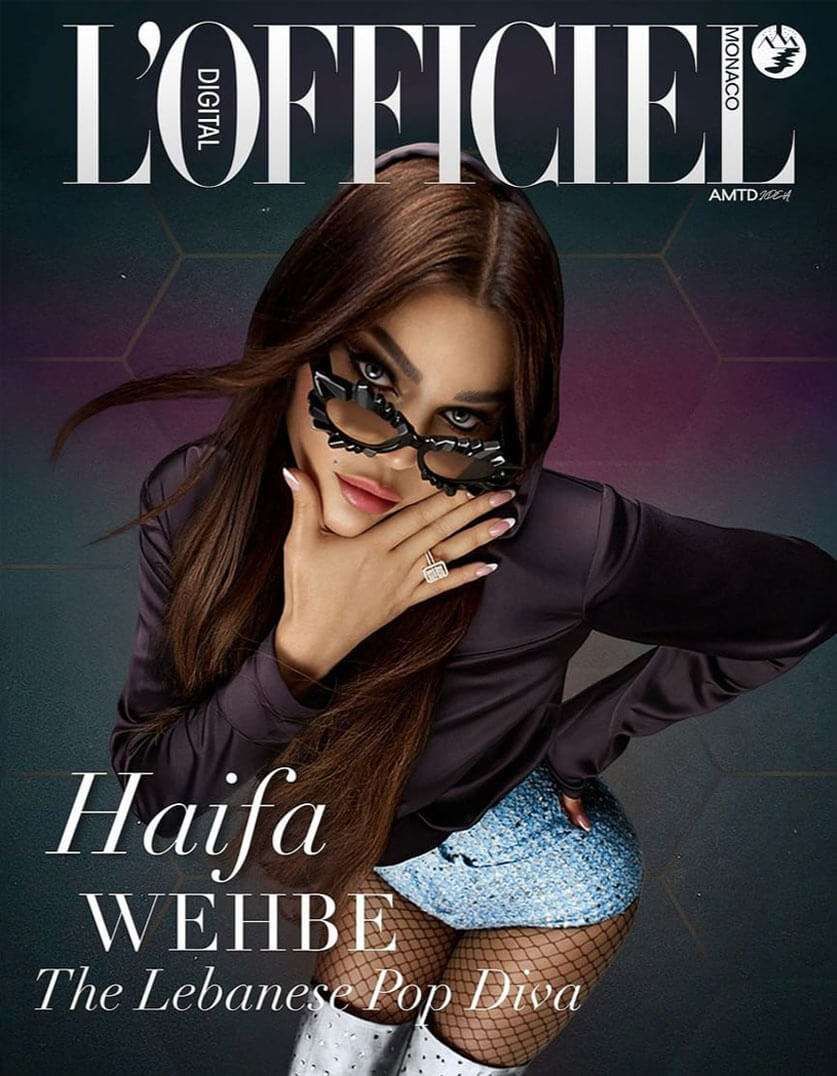 هيفا وهبي على غلاف مجلة L’officiel Monaco