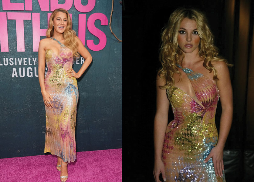 Blake Lively Wears Britney Spears’ Iconic Versace Dress Blake Lively Wears Britney Spears’ Iconic Versace Dress