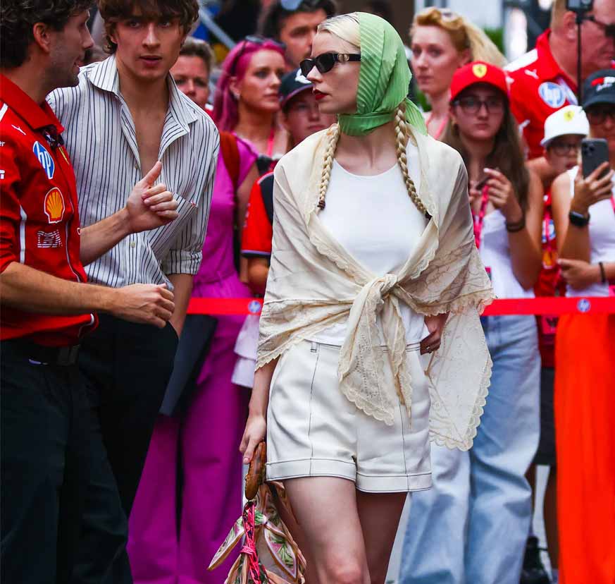 Anya Taylor-Joy’s Three-Way Take on the Summer Scarf