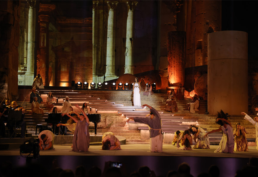 A Night of Music and Heritage: Hiba Tawaji at Baalbeck Festival