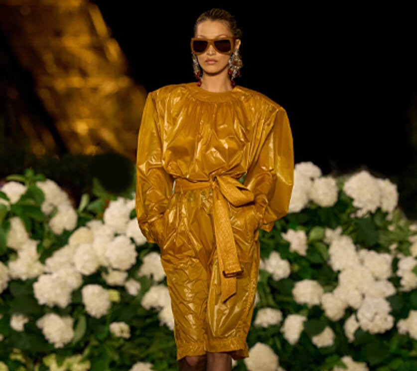Bella Hadid Returns to the Runway at the YSL Spring/Summer 2026 Show