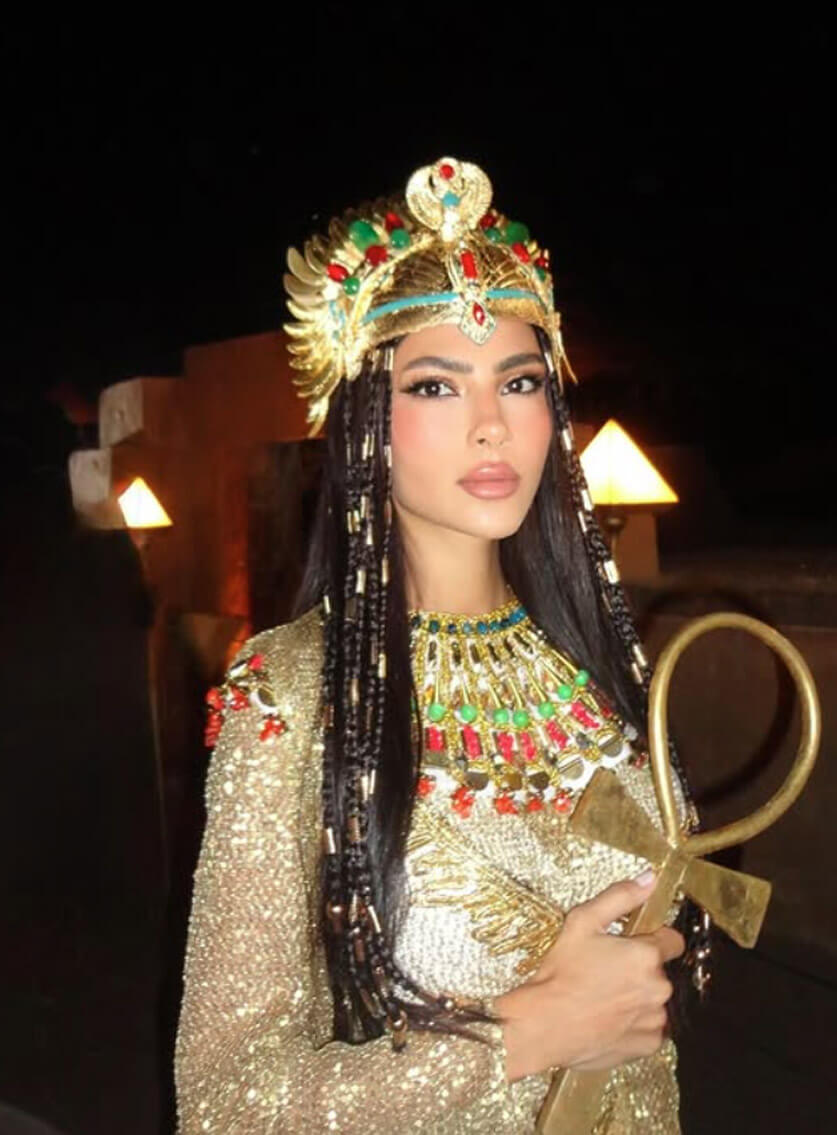 هدى المفتي في زي فرعوني من توقيع فؤاد سركيس