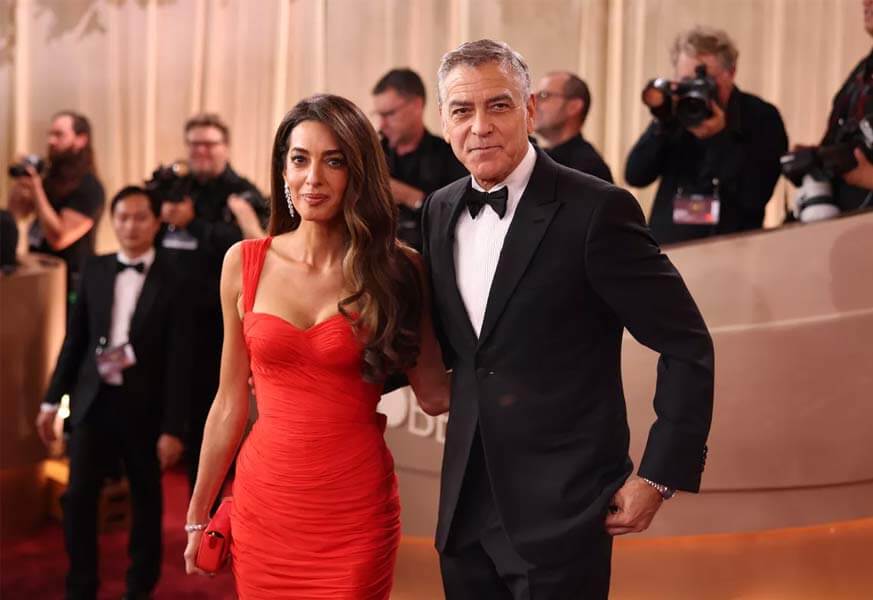 جورج كلوني وأمل كلوني يعودان إلى الحفل الـGolden Globes  بعد سنوات من الغياب