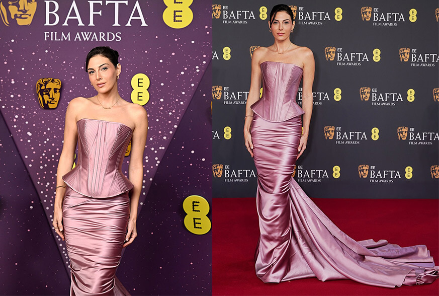 Wears Zuhair Murad Couture to  the 2026 Bafta Film Awards