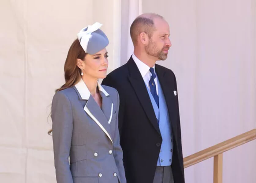 كيت ميدلتون تتألق تحت شمس قلعة وندسور بفستان ذو رمزية