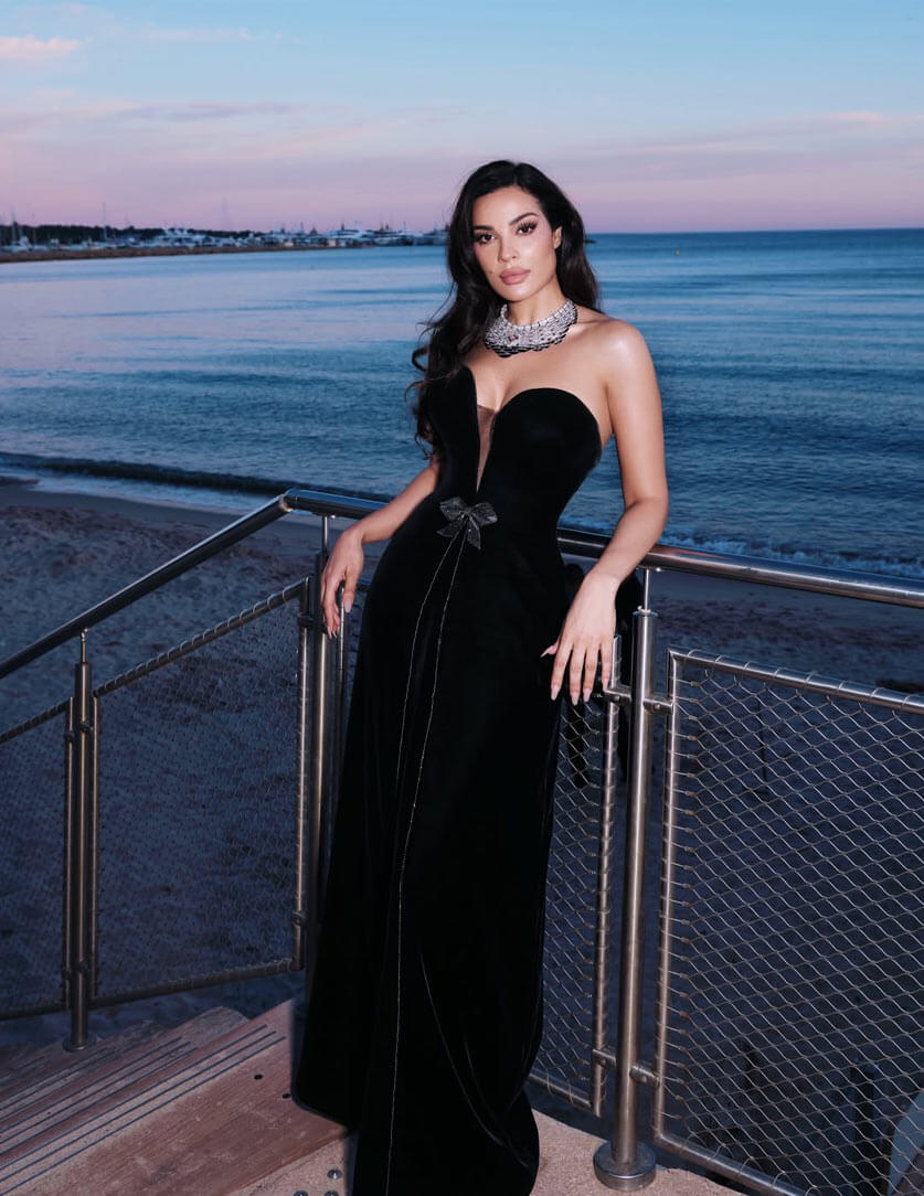 Nadine Nassib Njeim Stuns at the Cannes Film Festival 2026  in Armani Privé and MARLI Jewelry