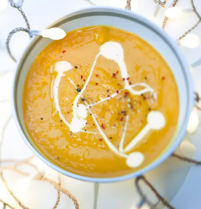 طريقة عمل شوربة البطاطا الحلوة الكريمية