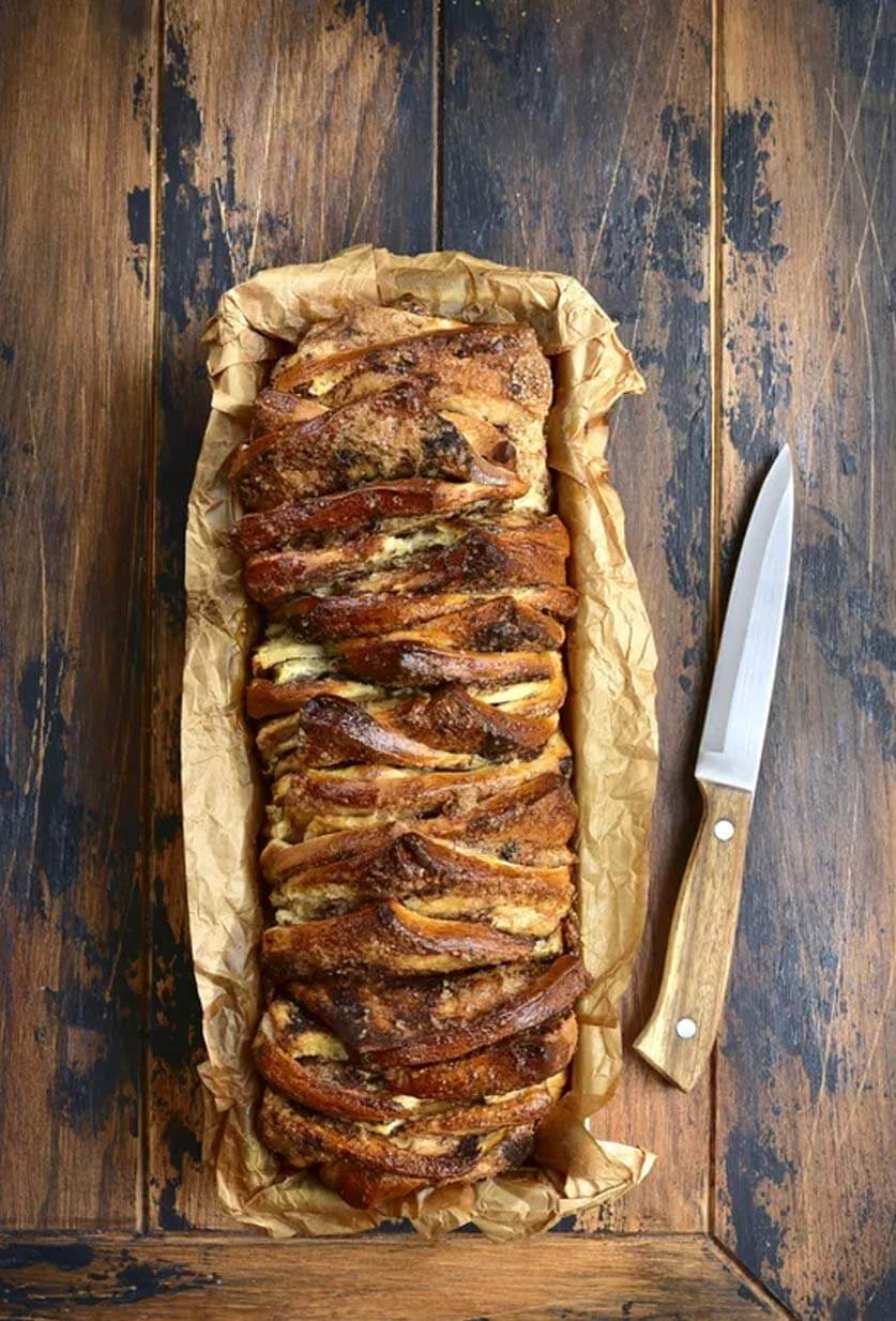 طريقة عمل خبز بالقهوة والقرفة Pull Apart Bread