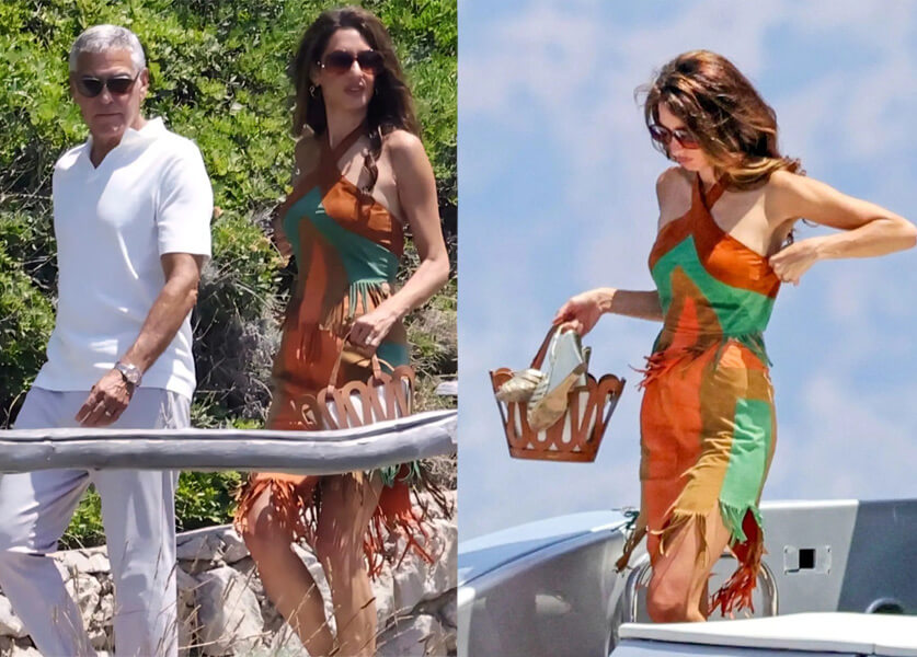 Suede in Summer : Amal Clooney Embraces the Season’s Most Unexpected Trend