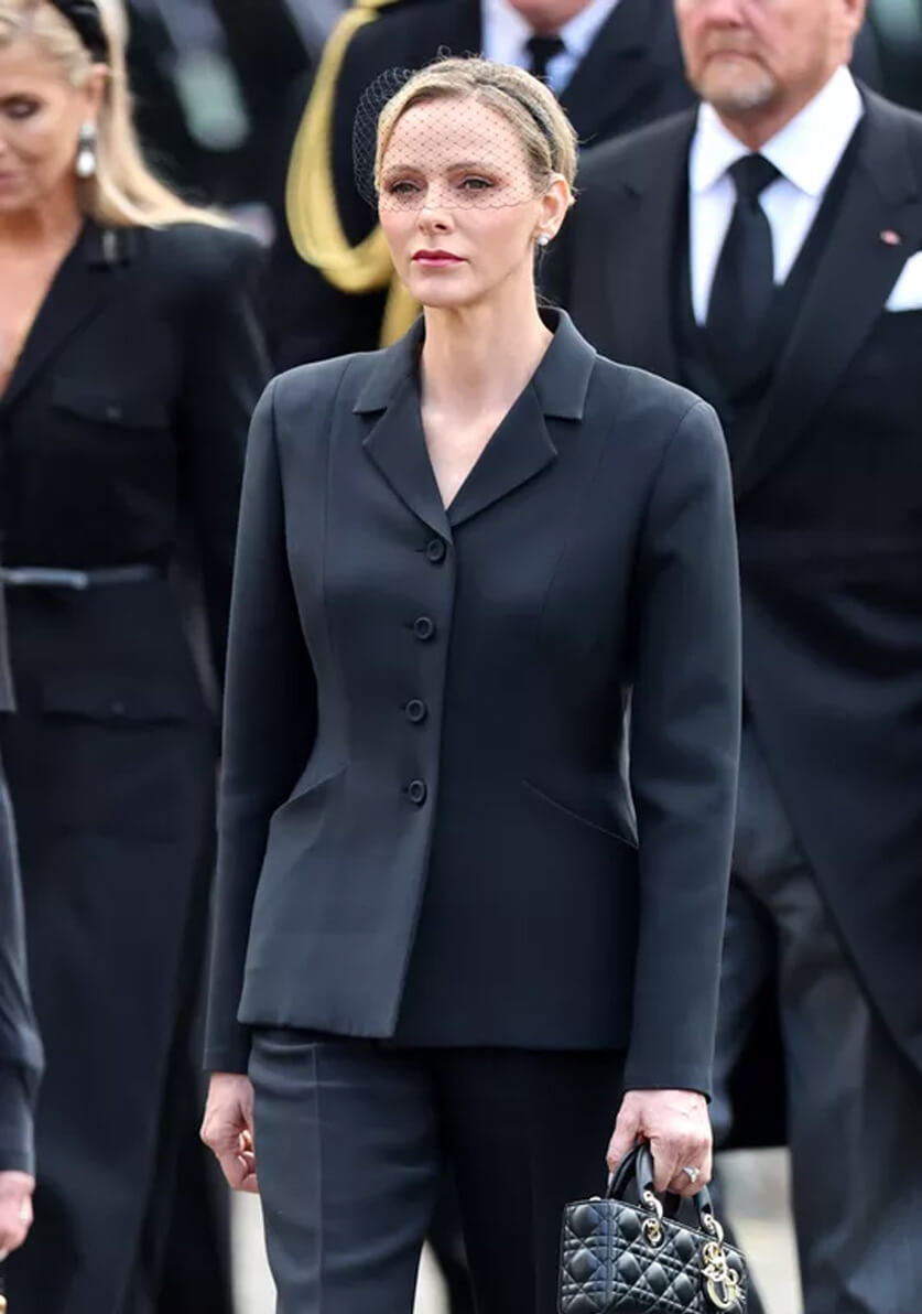 Charlene of Monaco’s Elegant Black Dior Look at King Harald V’s Funeral