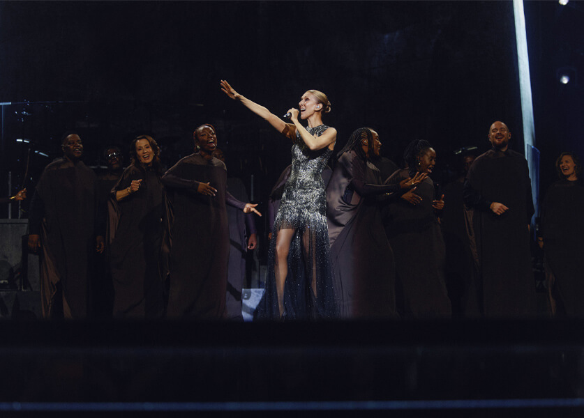 Céline Dion Makes a Return to the Stage in Custom Givenchy